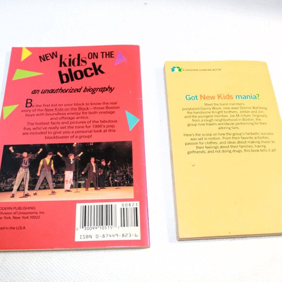 Two New Kids on the Block Fan Collectible Books, 1989 - Picture 2 of 10